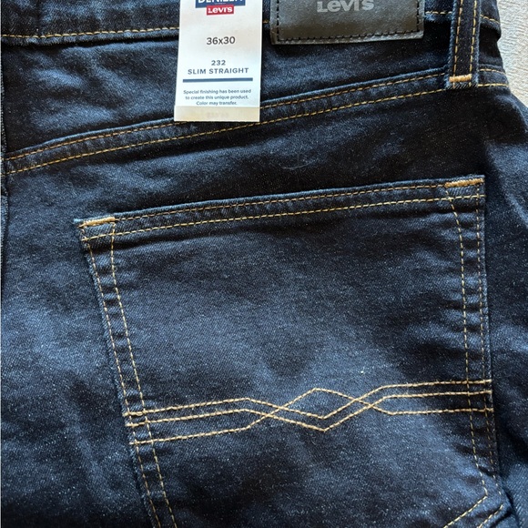 Levi's Men's Dark Blue Straight Jeans - Picture 2 of 2